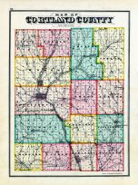 Cortland County Map, Cortland County 1876